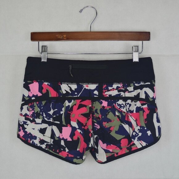lululemon Run: Speed Shorts 2.5" Size 4 in Pop Cut Boom Juice Multi - Picture 2 of 5